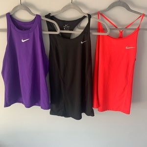 Pack of Three DRI-FIT Nike Athletic Tank Tops